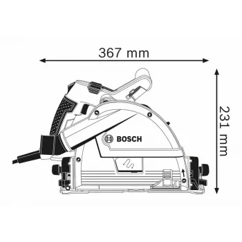 Bosch 0 601 675 001 nešiojamas diskinis pjūklas 16,5 cm 6250 aps./min. 1400 W
