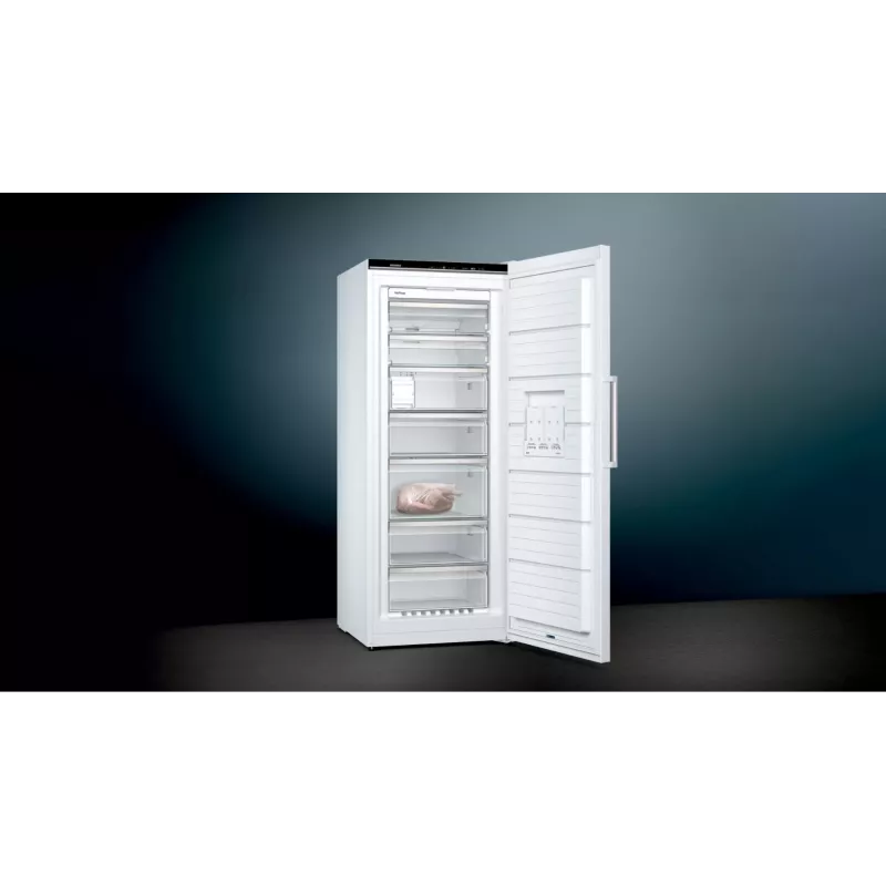 “Siemens iQ500 GS54NAWCV” šaldiklis, vertikalus, atskirai stovintis, 328 l, baltas
