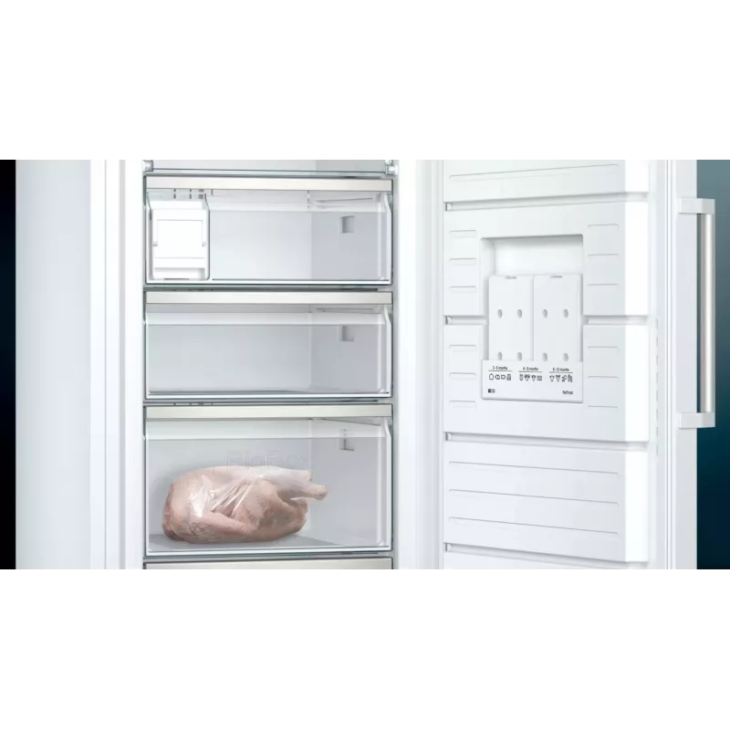 “Siemens iQ500 GS54NAWCV” šaldiklis, vertikalus, atskirai stovintis, 328 l, baltas
