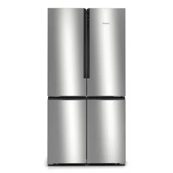 Siemens iQ300 KF96NVPEA šaldytuvas su šoninėmis durelėmis Pastatomas 605 l Sidabrinis
