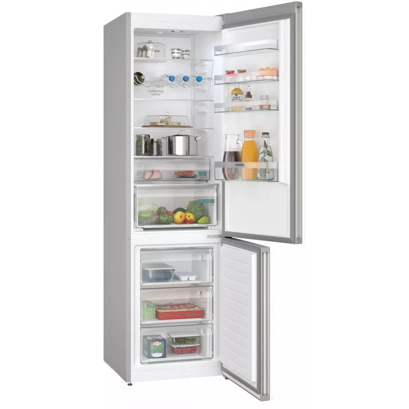 Siemens iQ300 KG39NXICF šaldytuvas-šaldiklis Laisvai pastatomas 363 L Nerūdijantis plienas