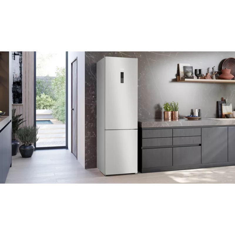 Siemens iQ300 KG39NXICF šaldytuvas-šaldiklis Laisvai pastatomas 363 L Nerūdijantis plienas
