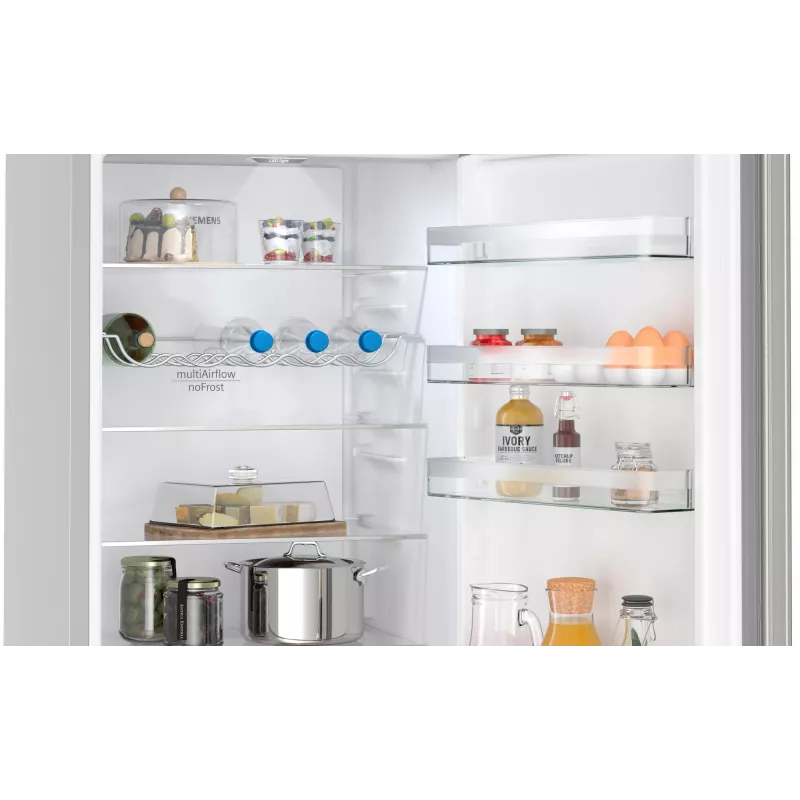 Siemens iQ300 KG39NXICF šaldytuvas-šaldiklis Laisvai pastatomas 363 L Nerūdijantis plienas