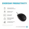 HP 128 lazerinė laidinė pelė, abiem rankoms tinkama, lazerinė, USB Type-A, 1200 DPI, juoda