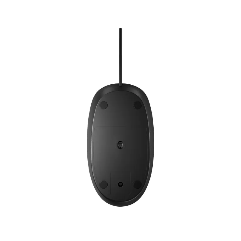 HP 128 lazerinė laidinė pelė, abiem rankoms tinkama, lazerinė, USB Type-A, 1200 DPI, juoda