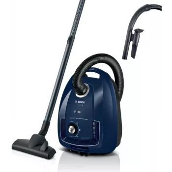 Bosch Serie 4 BGD38BU2 dulkių siurblys 4 L Būgninis siurblys Sausas 600 W Dulkių maišelis