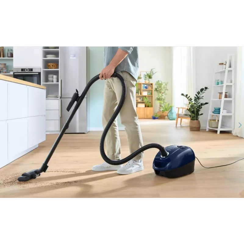 Bosch Serie 4 BGD38BU2 dulkių siurblys 4 L Būgninis siurblys Sausas 600 W Dulkių maišelis