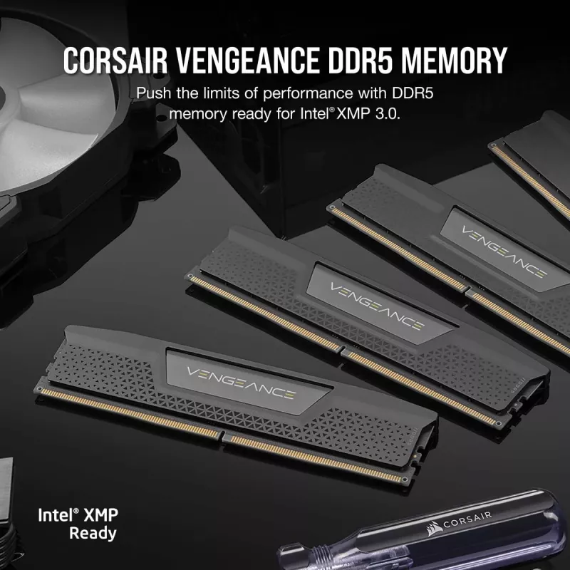 CORSAIR Memory 32GB (2x16gb) DDR5 Dram 6000mt/s CL38 Memory Kit Vengeance Juoda