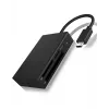 ICY BOX IB-CR401-C3 kortelių skaitytuvas USB 3.2 Gen 1 (3.1 Gen 1) Type-C juodas
