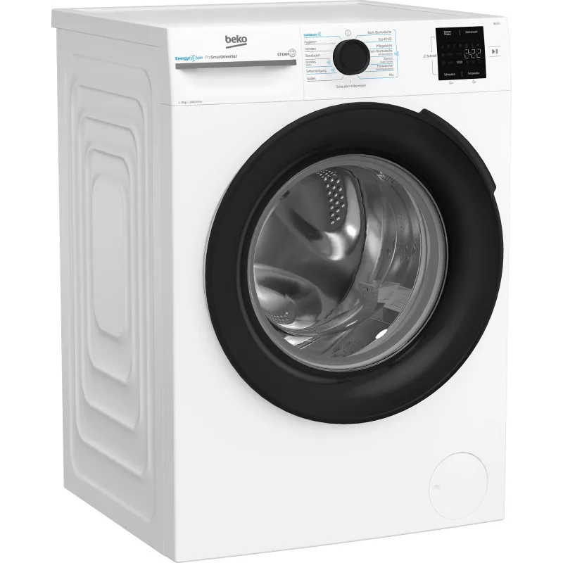 Beko b300 BM3WFU3841X skalbimo mašina Įkraunama iš priekio 8 kg 1351 aps./min Balta