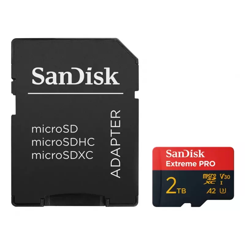 WESTERN DIGITAL Extreme PRO micro SDXC 2TB + SD adapteris