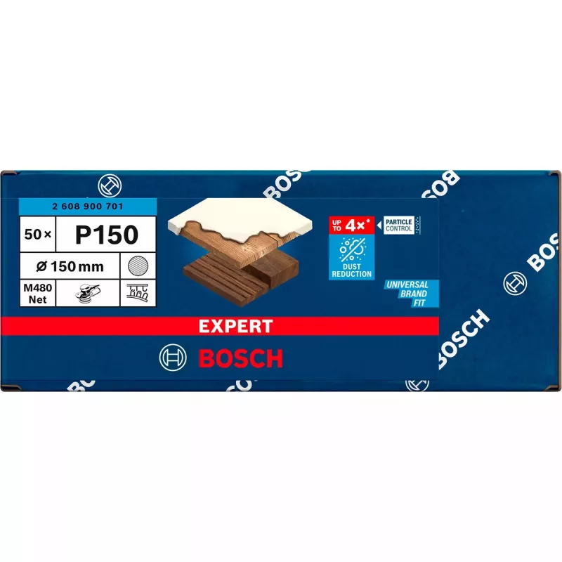 Šlifavimo lapas Bosch Expert M480 tinklinės struktūros 150 mm K150 ekscentriniams šlifuokliams