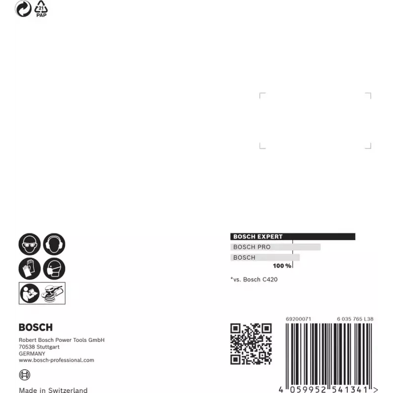 Bosch 2 608 900 808 sukamųjų įrankių šlifavimo/šlifavimo reikmenys Medienai Šlifavimo lakštas
