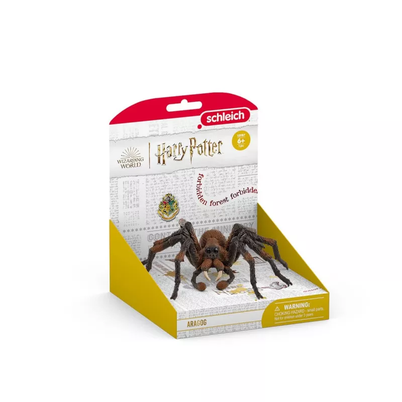 schleich Haris Poteris Aragogas, 6 m., Magiški padarai, juoda, ruda, balta, plastikas