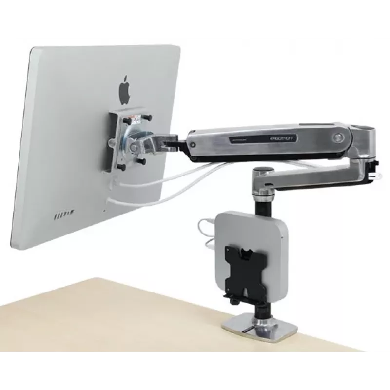 ERGOTRON Lx Hd sėdimos-stovimos pozicijos stalo laikiklis LCD svirčiai (poliruotas aliuminis)