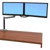 ERGOTRON Lx Hd sėdimos-stovimos pozicijos stalo laikiklis LCD svirčiai (poliruotas aliuminis)
