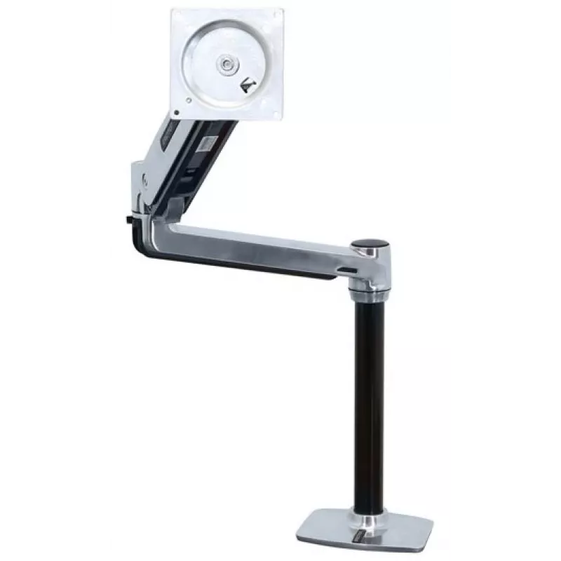ERGOTRON Lx Hd sėdimos-stovimos pozicijos stalo laikiklis LCD svirčiai (poliruotas aliuminis)