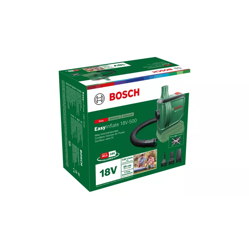 Bosch EasyInflate 18V-500 elektrinis oro siurblys 0,03 bar 530 l/min