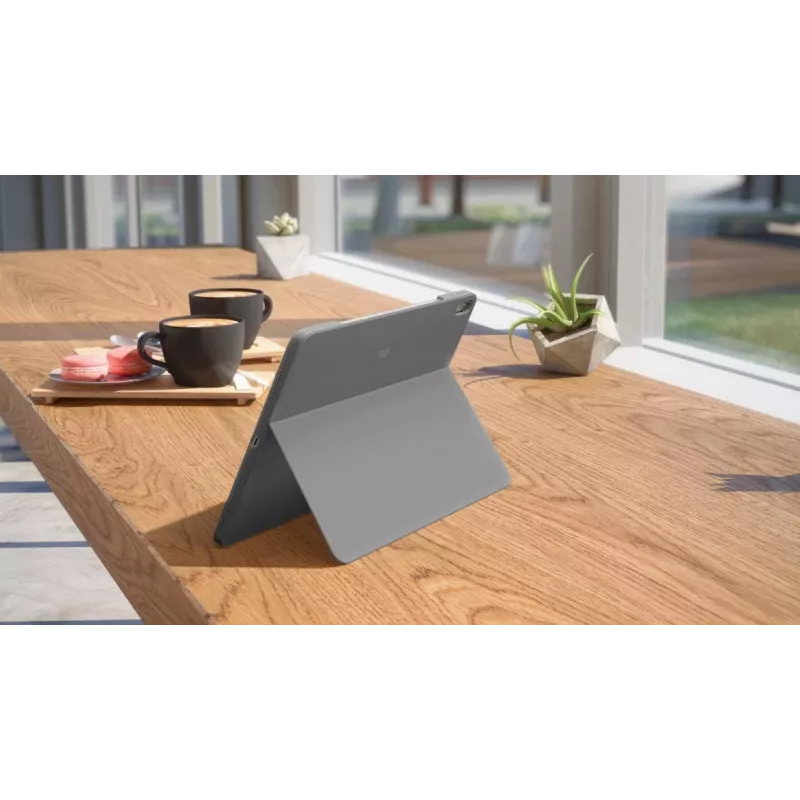 LOGITECH Combo Touch iPad Air 11-in 5-os kartos Oxford Pilka Qwertz vokiška