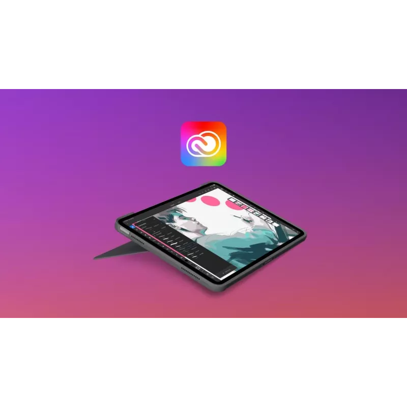 LOGITECH Combo Touch iPad Air 11-in 5-os kartos Oxford Pilka Qwertz vokiška