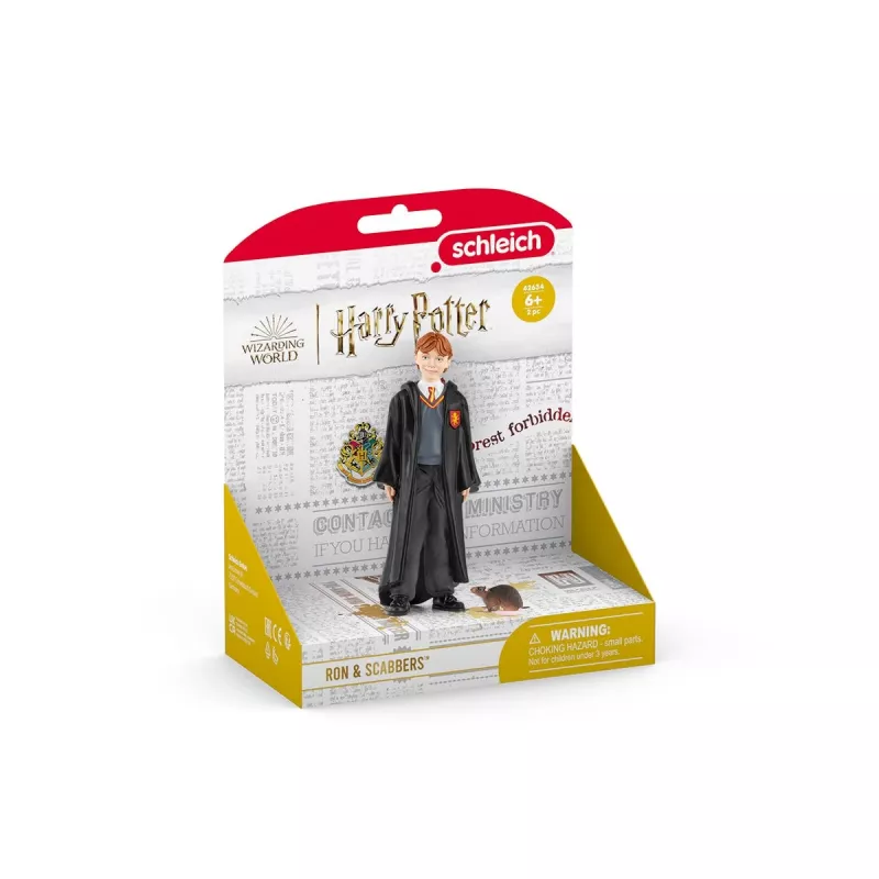 schleich Ron Weasley & Scabbers, 6 metų, Haris Poteris™, įvairiaspalvis, plastikas