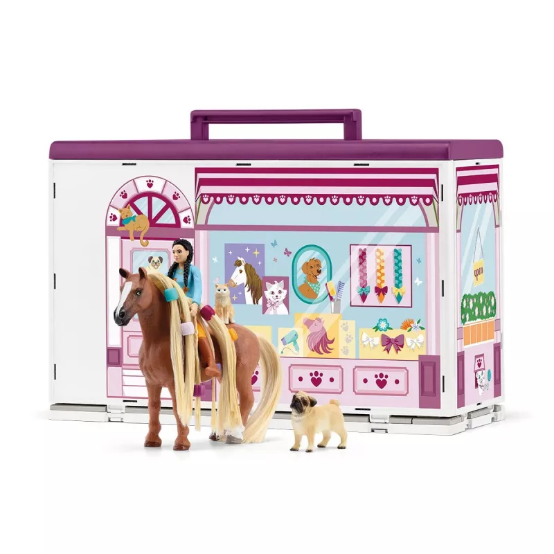 schleich HORSE CLUB Sofia’s Beauties naminių gyvūnėlių salonas, Salonas ir SPA, Naminių gyvūnėlių salonas, 3 metai, Įvairiaspalvis, Plastikas