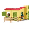 schleich FARM WORLD ponių dėžė su Islandijos ponių eržilu, ūkis, pastatai, ūkio gyvūnai / ūkio žaislai, arklių arklidė, arkliai, 3 m., įvairiaspalvė