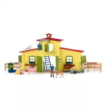 schleich FARM WORLD Didelis ūkis su gyvūnais ir priedais, Ūkis, 3 m., Daugiaspalvis, Plastikas