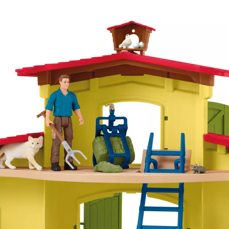 schleich FARM WORLD Didelis ūkis su gyvūnais ir priedais, Ūkis, 3 m., Daugiaspalvis, Plastikas