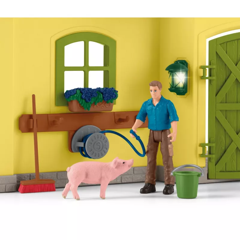 schleich FARM WORLD Didelis ūkis su gyvūnais ir priedais, Ūkis, 3 m., Daugiaspalvis, Plastikas