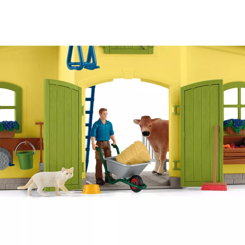 schleich FARM WORLD Didelis ūkis su gyvūnais ir priedais, Ūkis, 3 m., Daugiaspalvis, Plastikas