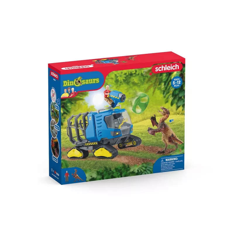 Schleich dinozaurų vikšrinė transporto priemonė, įvairiaspalvė, 42604