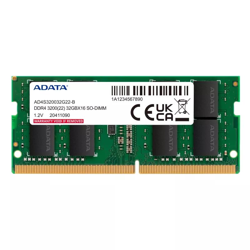 ADATA AD4S32008G22-DTGN atminties modulis 16 GB 2 x 8 GB DDR4 260 kontaktų SO-DIMM