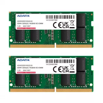 ADATA AD4S32008G22-DTGN atminties modulis 16 GB 2 x 8 GB DDR4 260 kontaktų SO-DIMM