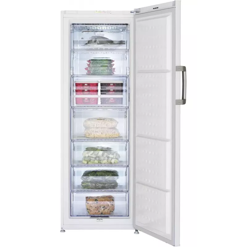 Stacionarus šaldiklis BEKO FS127940N — 244 L naudingoji talpa, E klasė, 13 kg/val, baltos spalvos