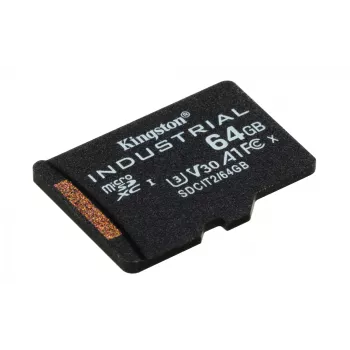 Kingston Technology 64 GB microSDXC Industrial C10 A1 pSLC kortelė, vienoje pakuotėje be adapterio