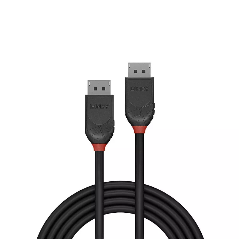 Lindy 3 m DisplayPort 1.2 laidas, Juoda Line, 3 m, DisplayPort, DisplayPort, Vyriška, Vyriška, 4096 x 2160 pikselių