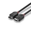 Lindy 3 m DisplayPort 1.2 laidas, Juoda Line, 3 m, DisplayPort, DisplayPort, Vyriška, Vyriška, 4096 x 2160 pikselių