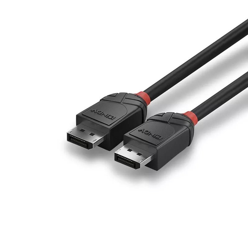 Lindy 3 m DisplayPort 1.2 laidas, Juoda Line, 3 m, DisplayPort, DisplayPort, Vyriška, Vyriška, 4096 x 2160 pikselių