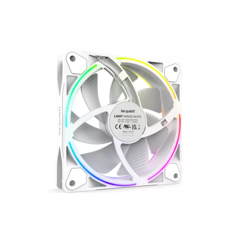 be quiet Light Wings White | 120mm PWM Triple Pack Kompiuterio korpuso ventiliatorius 12 cm 3 vnt.