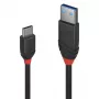 Lindy 1,5 m USB 3.2 A tipo į C tipo kabelis, 10 Gb/s, Juoda Line