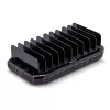 Lindy 96W 10 prievadų USB įkrovimo stotelė, laisvai pastatoma, plastikinė, juoda, kontaktinis, su visais USB A tipo įrenginiais, maitinimas