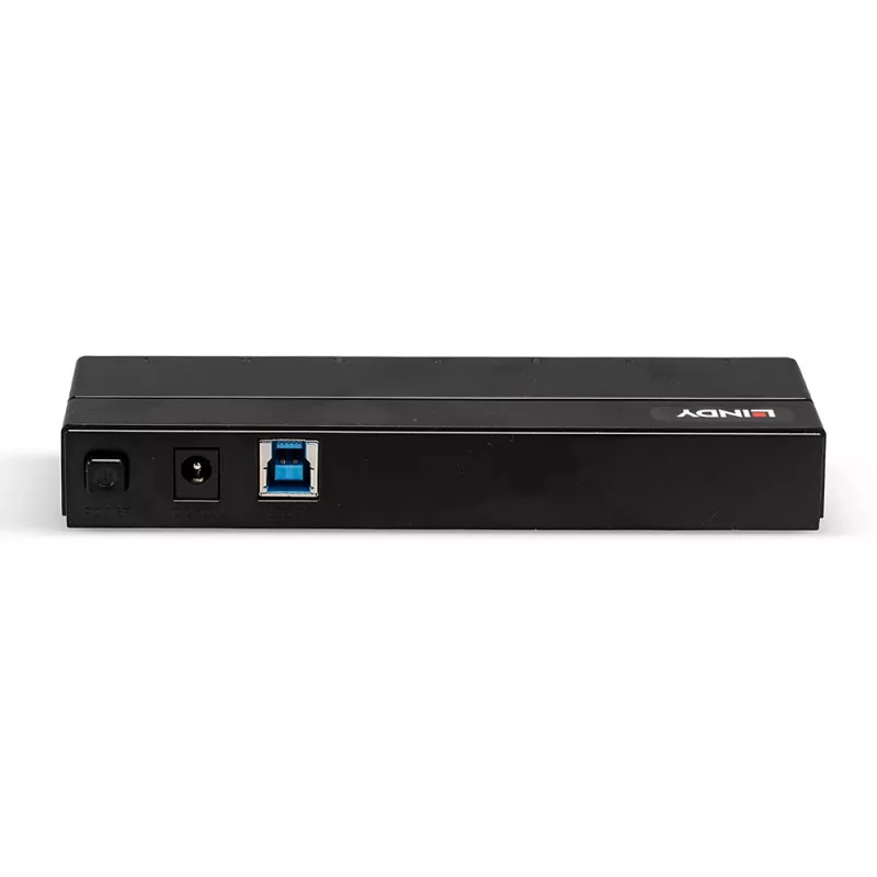 Lindy 7 prievadų USB 3.0 šakotuvas, USB 3.2 Gen 1 (3.1 Gen 1) Type-A, USB 3.2 Gen 1 (3.1 Gen 1) Type-A, USB 3.2 Gen 1 (3.1 Gen 1), 5000 Mbit/s, juodas, plastikinis