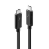 Lindy 1 m Thunderbolt 3 kabelis, pasyvus, kištukas, kištukas, 1 m, 20 Gbit/s, juodas, 60 W