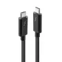 Lindy 1 m Thunderbolt 3 kabelis, pasyvus, kištukas, kištukas, 1 m, 20 Gbit/s, juodas, 60 W
