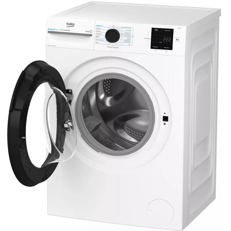 Beko b300 BM3WFU3941X skalbimo mašina Įkraunama iš priekio 9 kg 1351 aps./min Balta