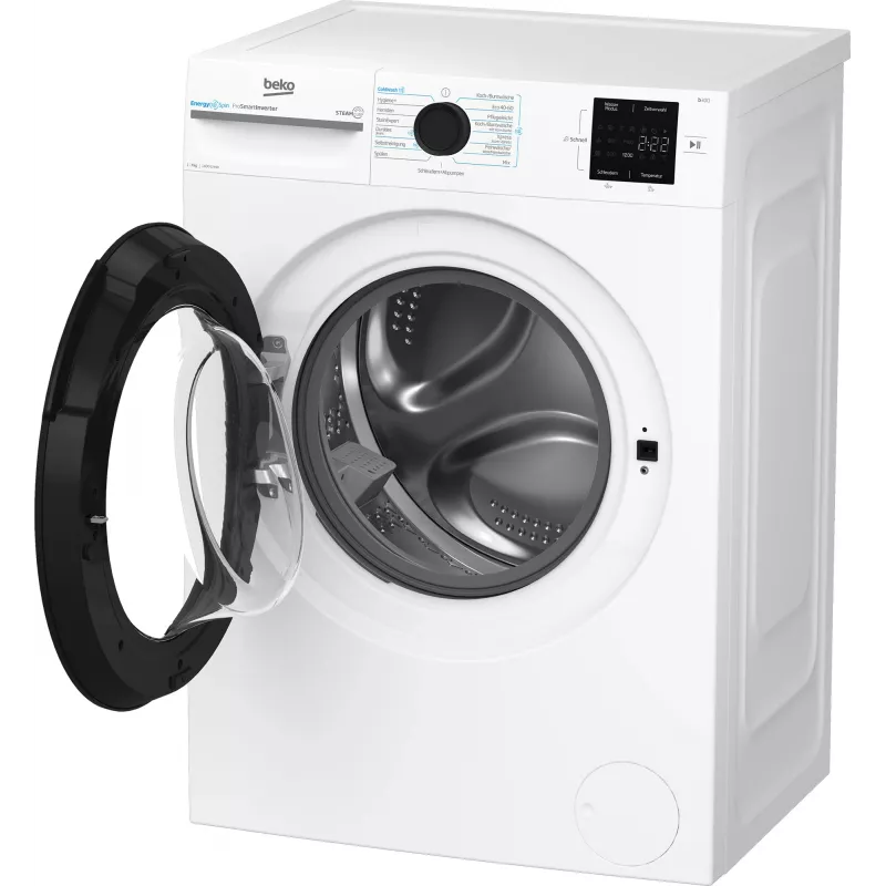 Beko b300 BM3WFU3741X skalbimo mašina Pakraunama iš priekio 7 kg 1351 aps./min. Balta