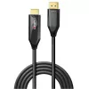 “Lindy” 2 m aktyvus DisplayPort 1.4 į HDMI 8K60 laidas, 2 m, HDMI A tipo (standartinis), DisplayPort, kištukas, kištukas, tiesus
