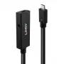 Lindy 5m USB 3.2 Gen 2 C/C Active Extension, 5 m, USB C, USB C, USB 3.2 Gen 2 (3.1 Gen 2), 10 Gbit/s, juoda