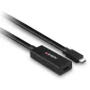Lindy 5m USB 3.2 Gen 2 C/C Active Extension, 5 m, USB C, USB C, USB 3.2 Gen 2 (3.1 Gen 2), 10 Gbit/s, juoda